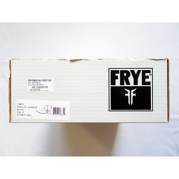 FRYE PHILLIP HARNESS BACK ZIP SHORT Leather Moto - Picture 8 of 8